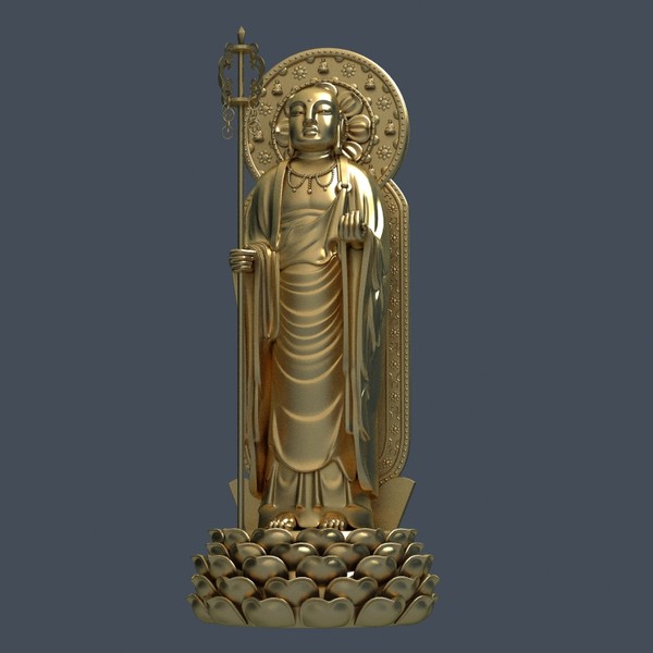 3d model ksitigarbha bodhisattva - 3D Bodhisattva -(Ksitigarbha Bodhisattva) by VirtualWax